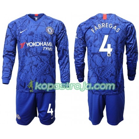 Billiga Fotbollströjor Chelsea Fabregas 4 Barn Hemma tröja 2019/20 Långärmad